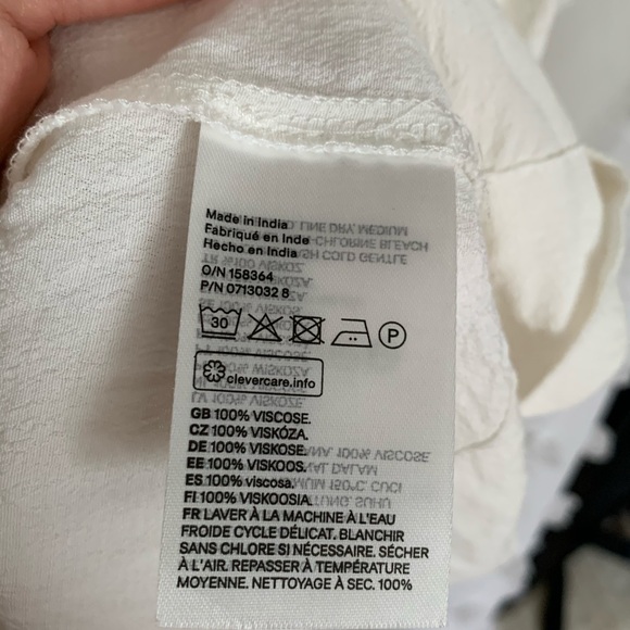 H&M viscose pleated dress with pintucks (EUC) (2) - Picture 4 of 6